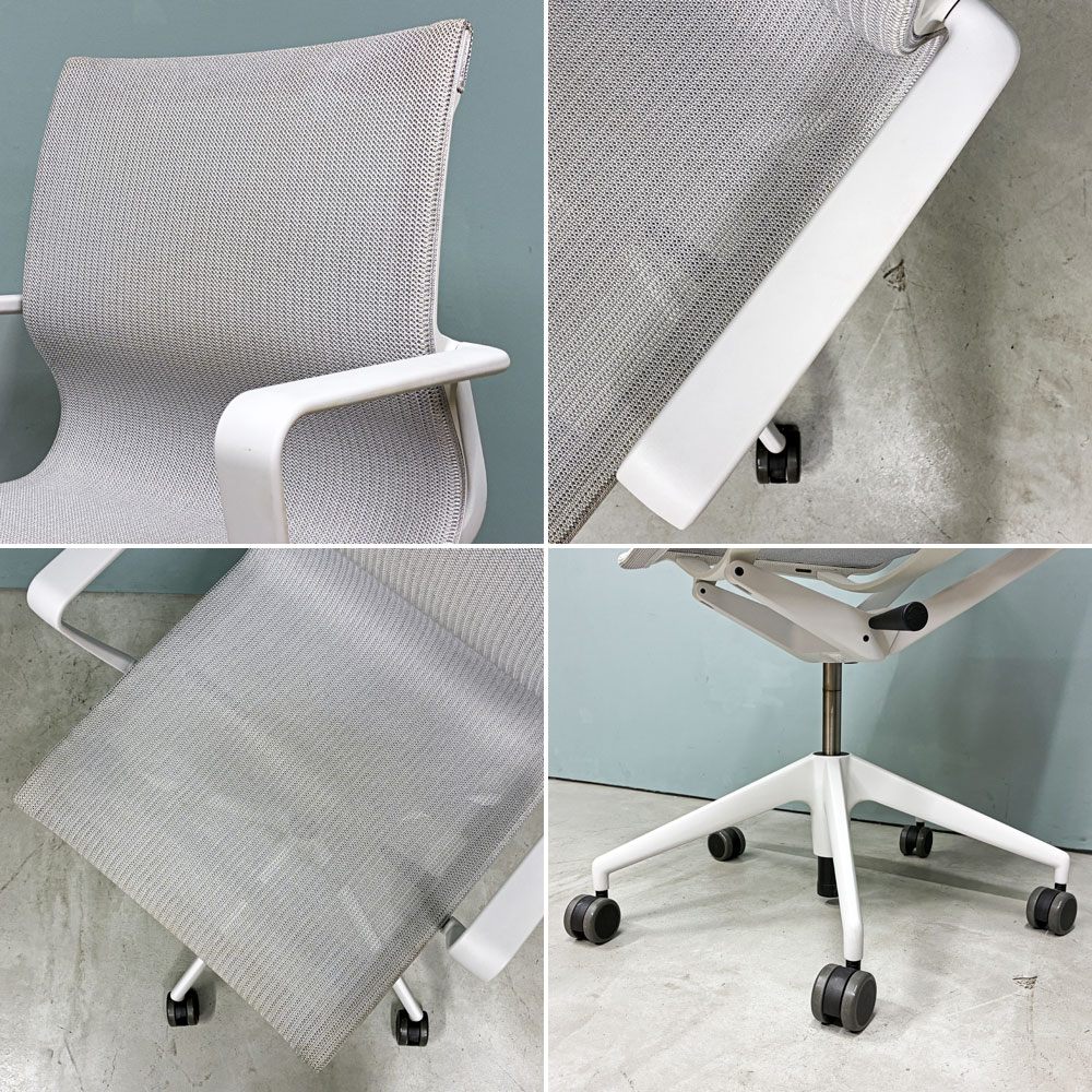 ヴィトラ vitra フィジックス Physix デスクチェア ソフトグレーフレーム トリオニット 07シルバーグレー アルベルト・メダ ◎