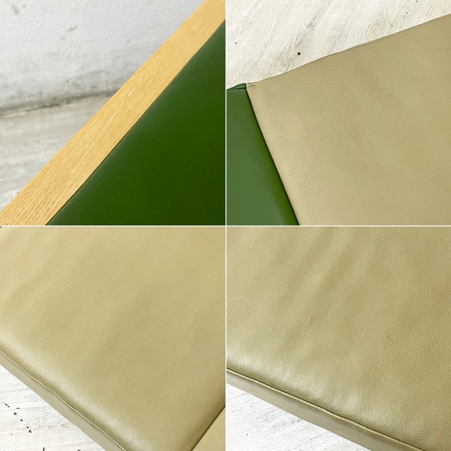グラフ graf × 相合家具 SOGO デイベッドベンチ Day bed bench ホワイトアッシュ材 レザー w171cm ●