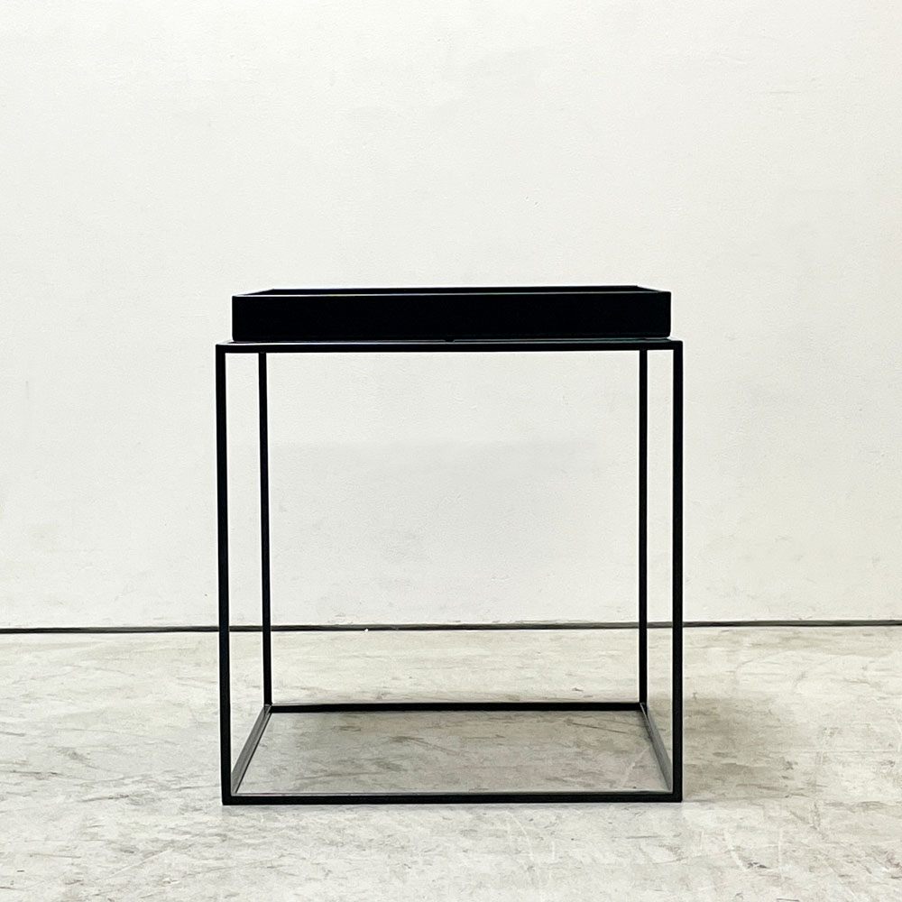 ヘイ HAY トレイテーブル Tray Table コーヒーテーブル センターテーブル Mサイズ ブラック W40cm スクエア 2Way 北欧 デンマーク モダン 定価￥42,900- B ●