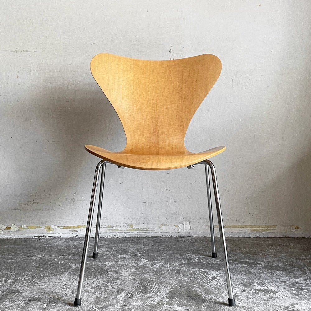 フリッツハンセン Fritz Hansen 3107 セブンチェア ビーチ材 ナチュラル ラッカー仕上げ アルネ・ヤコブセン スタッキング デンマーク 北欧家具 B ■