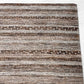 ゾランヴァリ ZOLLANVARI ペルシャ ギャッベ ラグ カーペット ボーダー柄 ブラウン系 205x158cm ●