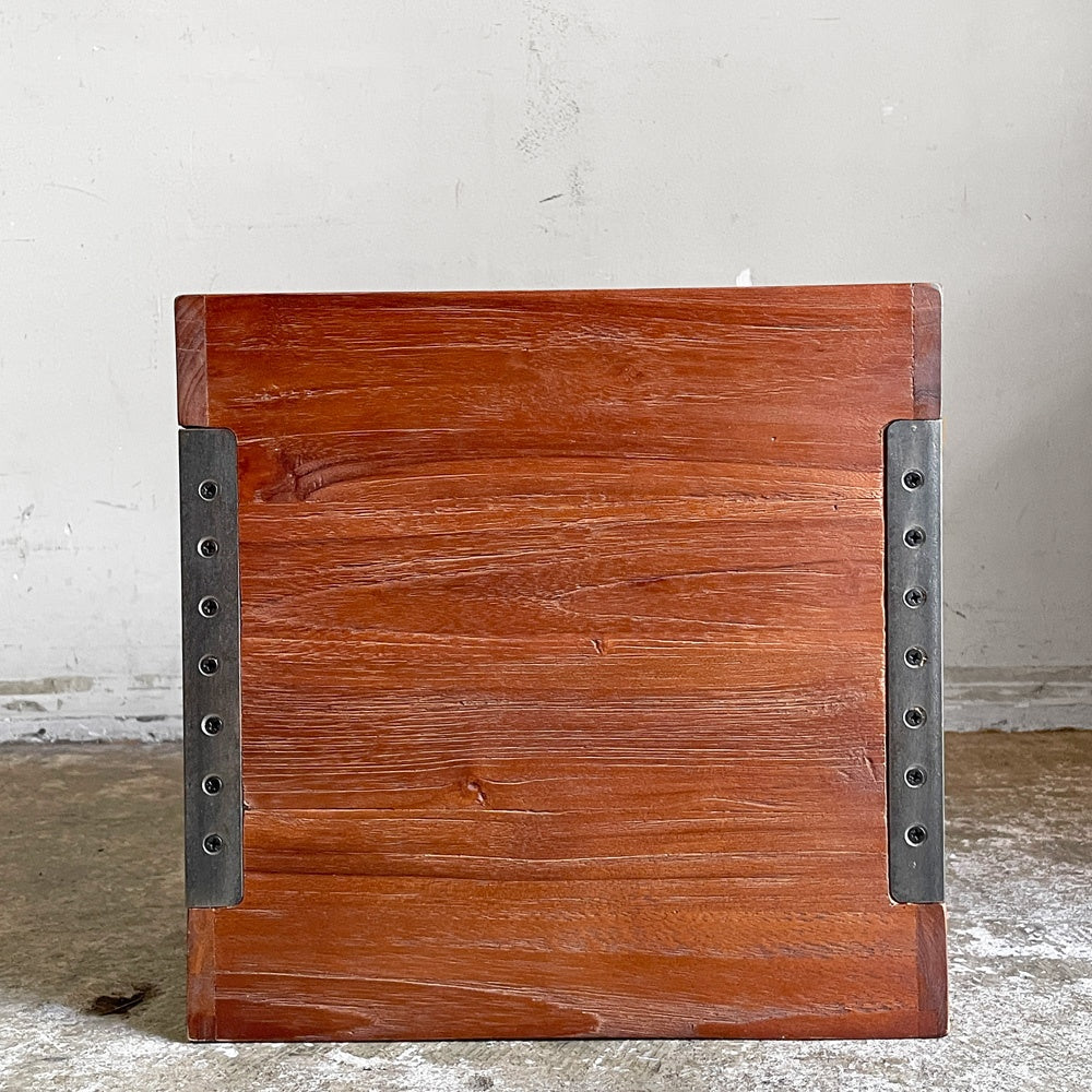 アクメファニチャー ACME Furniture トロイ オープンボックス TROY OPEN BOX L チーク古材 アイアン W32cm 収納 USビンテージスタイル 定価￥15,015- A ■