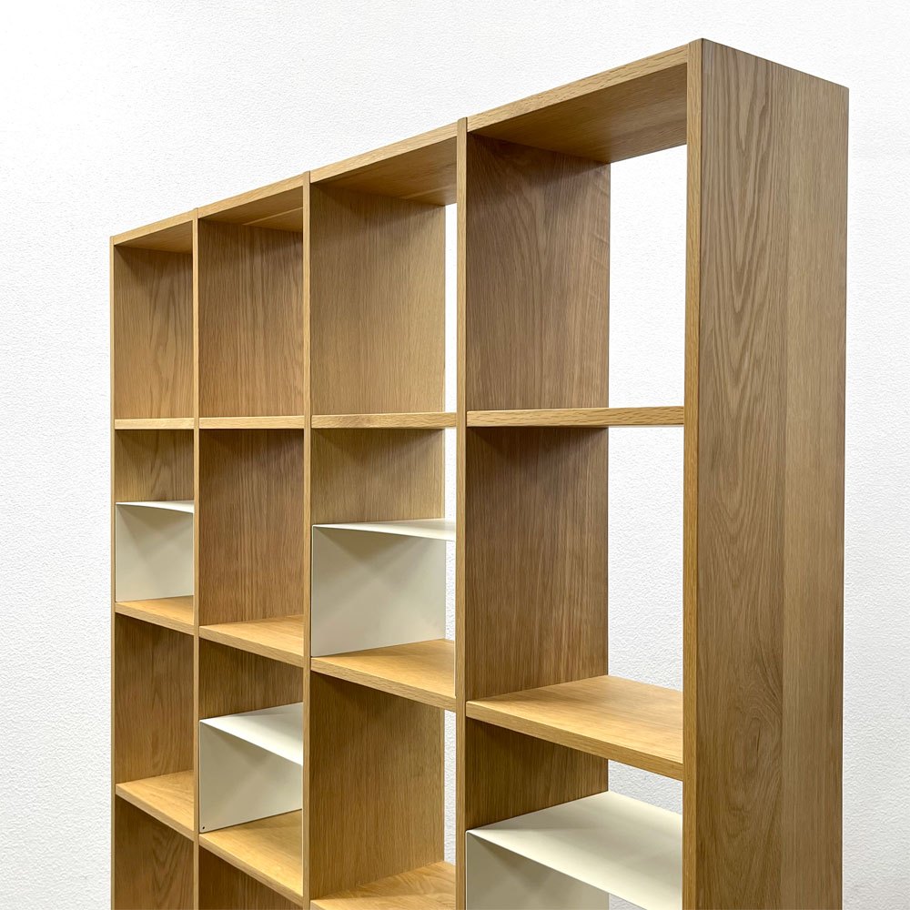 無印良品 MUJI スタッキングシェルフ 4列5段 オーク材 ナチュラル リビングボード オープンシェルフ 〓