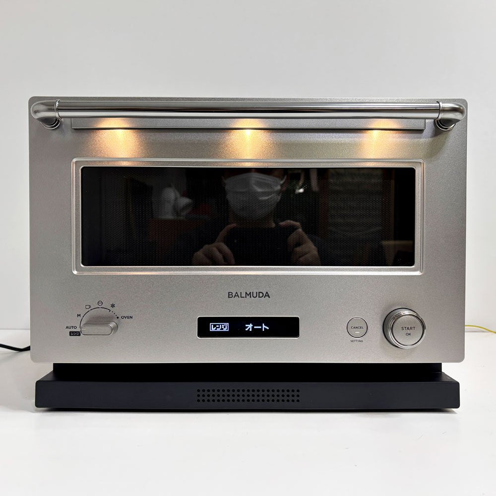 バルミューダ BALMUDA ザ・レンジ The Range K09A-SU 電子レンジ オーブンレンジ 800W ステンレス 2024年製 高年式 取扱説明書付 ●