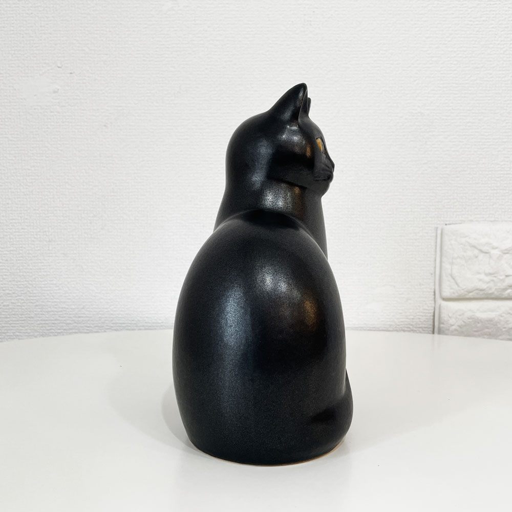 グスタフスベリ GUSTAVSBERG K-Studion 猫 キャット マンズ CAT MANS H20.5cm リサラーソン オブジェ 置物 北欧雑貨 北欧ビンテージ ◎