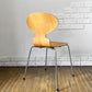 フリッツハンセン Fritz Hansen 3101 アリンコチェア アントチェア 4本脚 ナチュラルビーチ ラッカー仕上げ フェルトグライズ アルネ・ヤコブセン B ◎