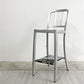 ネイビーバースツール Navy BarStool カウンターチェア リプロダクト アルミニウム インダストリアル デザイン H100cm B ●