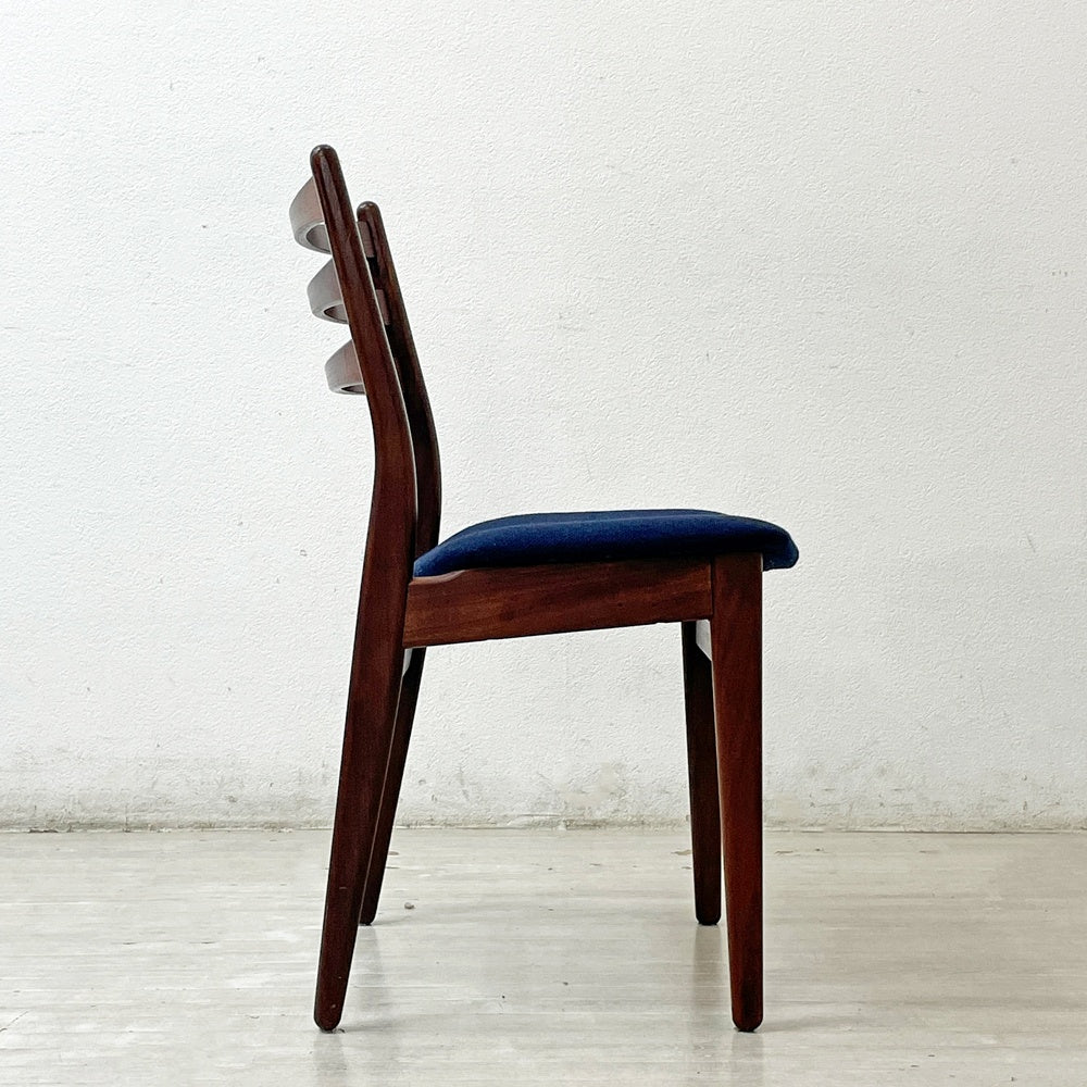 北欧ビンテージ Scandinavia Vintage ダイニングチェア 無垢材 ファブリック 北欧家具 モダンデザイン A ●