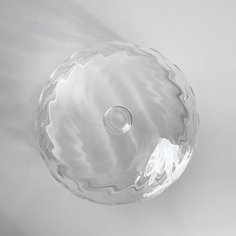 花岡 央 ガラスドーム フードカバー Φ20cm ガラス作家 現代作家 ■