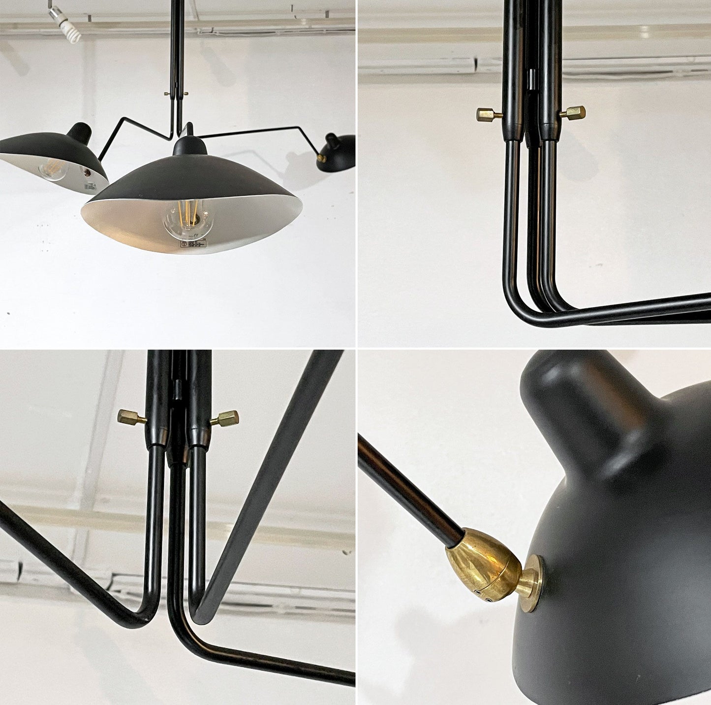 イデー IDEE シュスポンション・トワ・ブラ・ピヴォタン SUSPENSION 3 BRAS PIVOTANTS シーリングランプ 3灯 セルジュ・ムーユ ●
