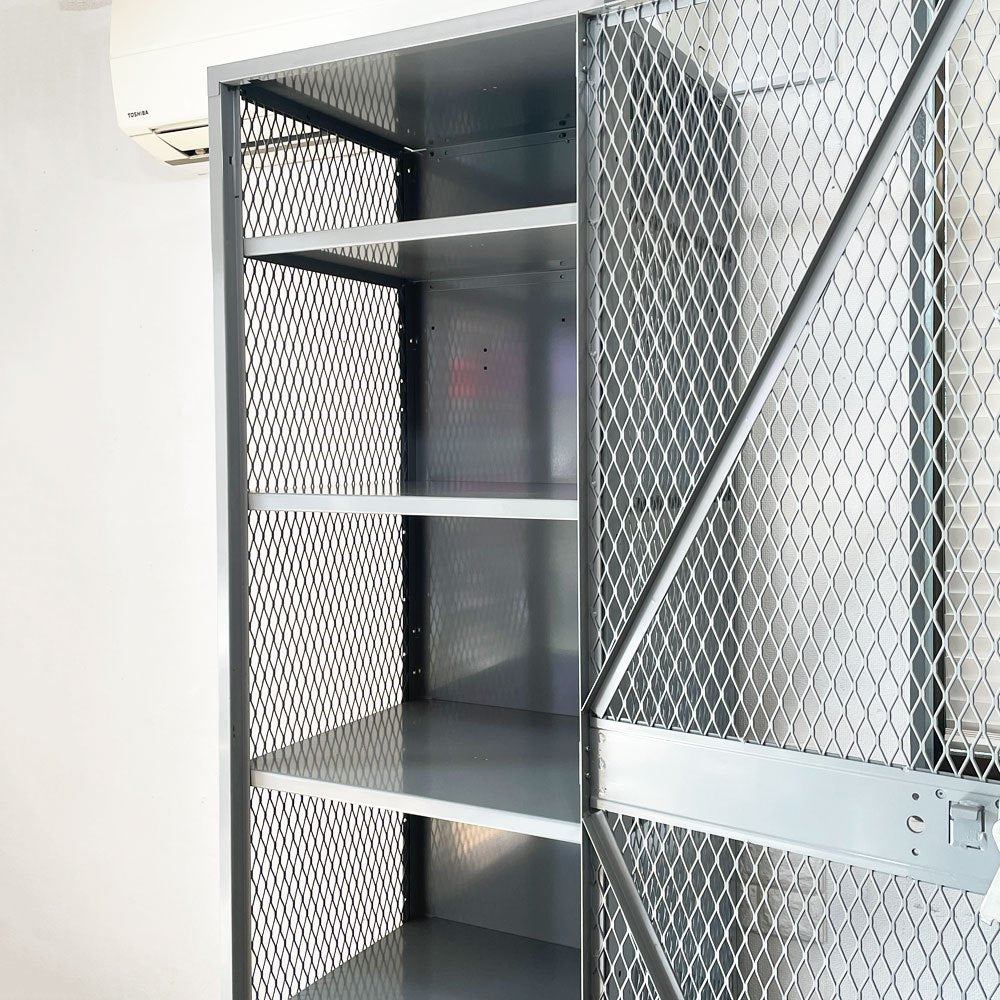リオン LYON メッシュロッカー MESH LOCKER スチール グレー W61 パシフィックファニチャー P.F.S取扱 インダストリアル USA 米国 ◎