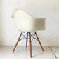 ハーマンミラー Herman Miller アームシェルチェア セカンド 2nd ビンテージ FRP ダヴェルベース パーチメント イームズ ミッドセンチュリー ★