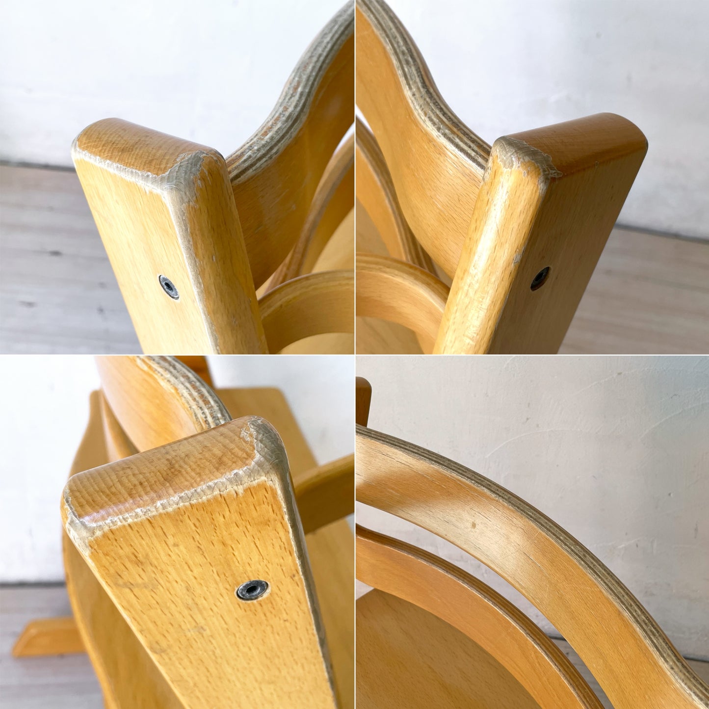 ストッケ STOKKE トリップトラップ TRIPP TRAPP ナチュラル ベビーチェア キッズチェア S/N3～ ガード付 ノルウェー 北欧家具 ★