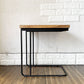 ライフファニチャー LIFE FURNITURE オークサイドテーブル U OAK SIDE TABLE コの字型 アイアン脚 H50cm 定価￥17,600- ◎