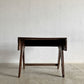 ピエールジャンヌレ Pierre Jeanneret スモールデスク スクールデスク W83cm チーク無垢材 Vレッグ チャンディーガル オリジナルビンテージ 希少 〓