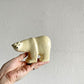リサラーソン Lisa Larson ポーラーベア Polar Bear シロクマ 子熊 Sサイズ 陶製フィギュリン 復刻品 スウェーデン 北欧雑貨 補修あり 〓