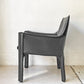 カッシーナ Cassina 414 CAB キャブチェア ラウンジチェア アームチェア 1シーター 本革 マリオ・ベリーニ 参考価格約65万 ★