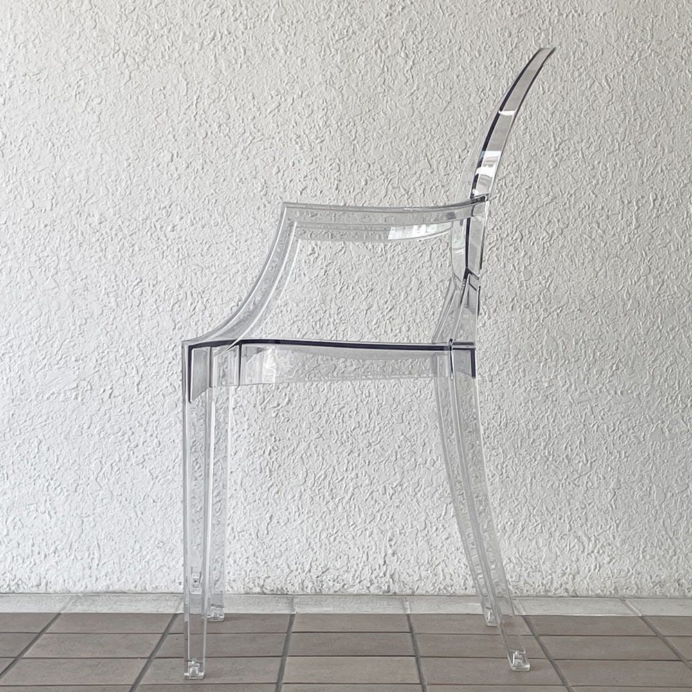 カルテル Kartell ルイゴースト LouisGhost アームチェア クリスタル スタッキング フィリップ・スタルク Philippe Starck イタリア ◇