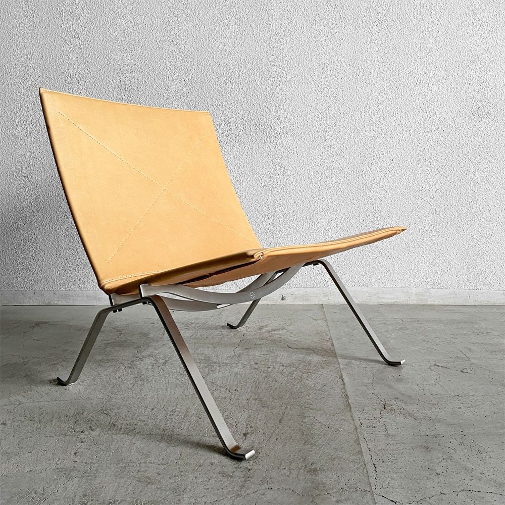 フリッツハンセン Fritz Hansen PK22 ラウンジチェア 本革 ピュアレザー ポール・ケアホルム 北欧家具 2023年限定モデル 定価￥855,800- 未使用保管品 〓