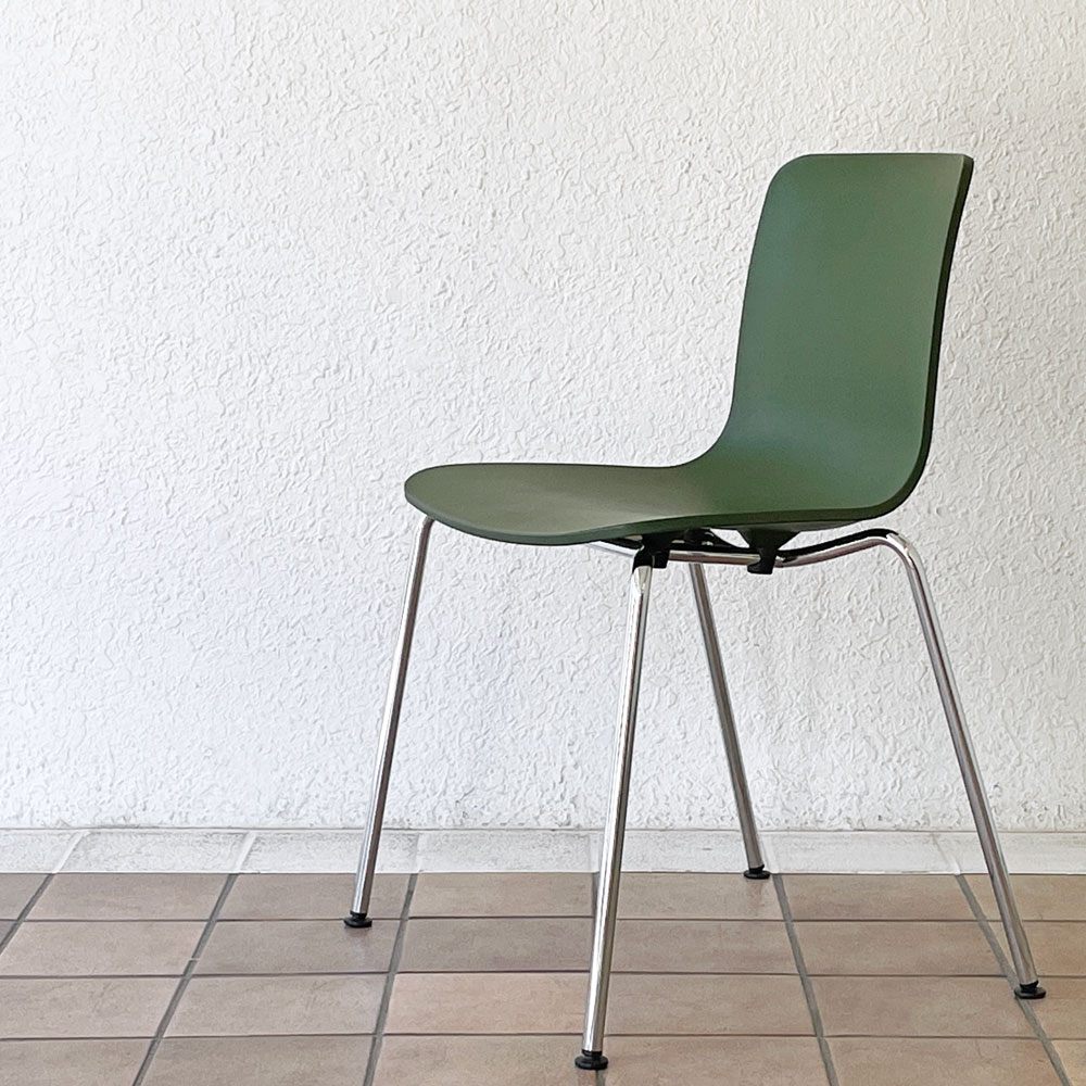 ヴィトラ vitra ハルチューブ HAL Tube サイドチェア ダイニングチェア スタッカブル グリーン ジャスパー・モリソン A ◇