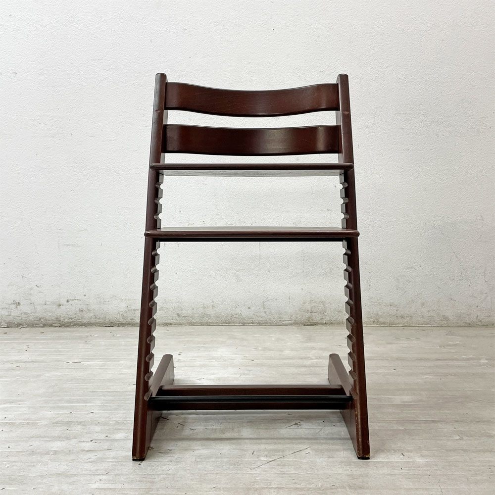 ストッケ STOKKE トリップトラップ TRIPP TRAPP ベビーチェア キッズチェア S/N4～ ブラウン ノルウェー 北欧家具 ●