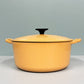 ルクルーゼ LE CREUSET ココットロンド 両手鍋 ネクター 24cm 鋳物 ホーロー フランス 4.2L 4～6人分 定価¥ 52,800- ◎