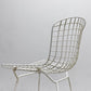 ノル Knoll 420 サイドチェア ワイヤーチェア ホワイト ハリー・ベルトイア Harry Bertoia ミッドセンチュリー ビンテージ 名作椅子 ●