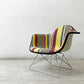 ハーマンミラー Herman Miller アームシェルチェア 2nd ビンテージ アプホルスター キャッツクレイドルベース ボーダー生地 新品張替済 C&R イームズ ミッドセンチュリー ●