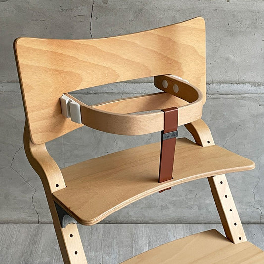 リエンダー Leander ハイチェア クラシック ベビーチェア ナチュラル セーフティーバー・トレー・クッション付 高さ調整可 デンマーク 合計定価￥89,650- ♪