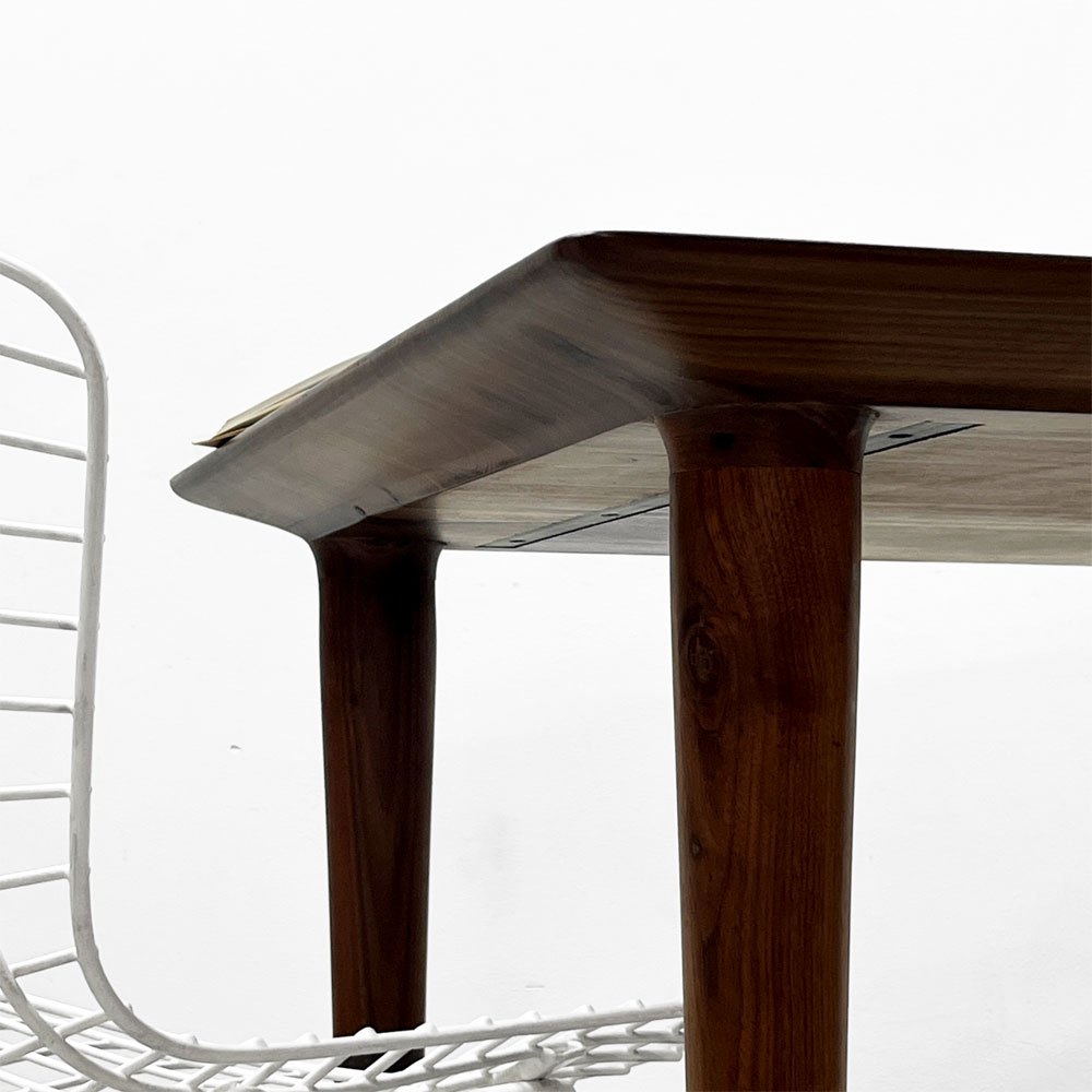 オーガニックモダニズム Organic Modernism フット Futto スクエアテーブル アメリカンウォールナット 船底エッジ ナチュラルモダン ●