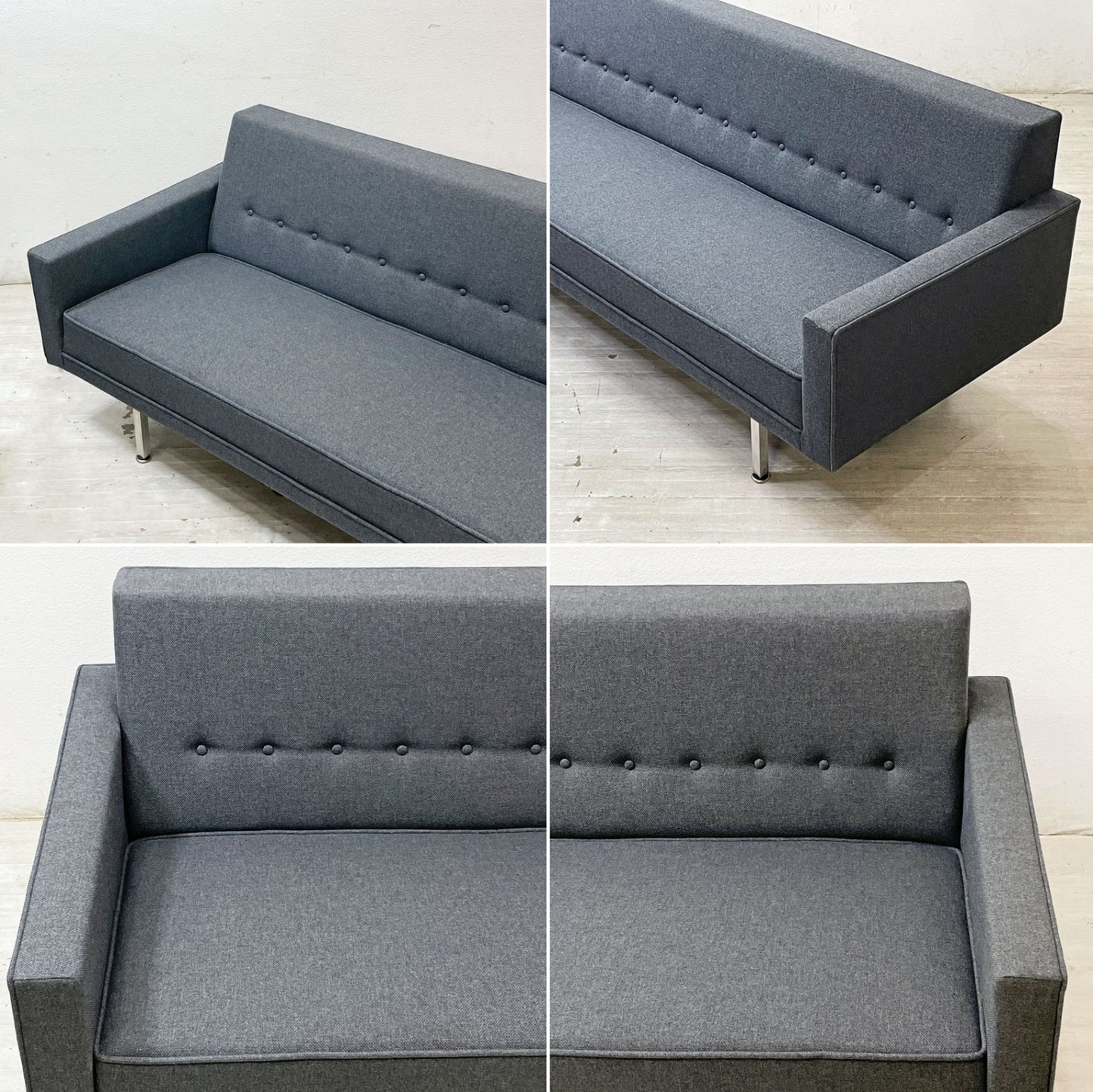 ハーマンミラー Herman Miller モジュラーグループ ソファ Modular Group Sofa 3P 3シーターソファ W206cm ジョージ・ネルソン ミッドセンチュリー 希少 ●
