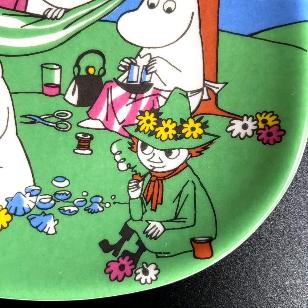 アラビア ARABIA ムーミン Moomin ハッピートゥギャザー Happy Together プレート 飾り皿 1995-2005 廃番 フィンランド 北欧食器 ♪