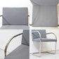 ノル knoll ブルーノ アームチェア チューブラー Brno Arm Chair Tubular ミースファンデルローエ カンチレバー グレー ファブリック ●