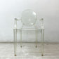 カルテル Kartell ルイゴースト Louis Ghost クリスタル アームチェア ダイニングチェア フィリップ・スタルク Philippe Starck イタリアモダン ●