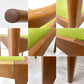 ウッドユーライクカンパニー WOOD YOU LIKE COMPANY アイチェア AI CHAIR アームチェア チェリー無垢材 ファブリック張替え済み ライトグリーン A ●