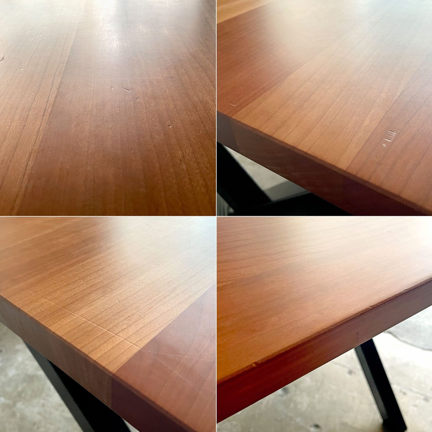 かなでもの KANADEMONO ザ・テーブル THE TABLE デスク ブラックチェリー材 X脚 ブラックスチール W160 x D80cm 定価￥108,000- ■