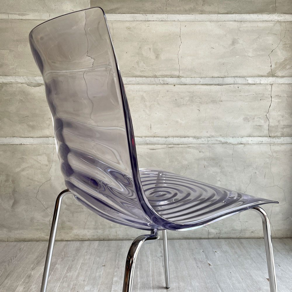 カリガリス Calligaris コヌビア connubia ロゥ L'EAU ダイニングチェア トランスペアレントアクアマリン アクリル Archirivolto イタリア モダンデザイン 参考定価￥43.800- B ♪