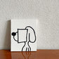 ニシクボサユリ SAYURI NISHIKUBO トップドッグ TOP DOG アクリルペイント 22.5×27.5cm 証明書＆箱付 2021年 オリジナル作品 サイン入り 〓
