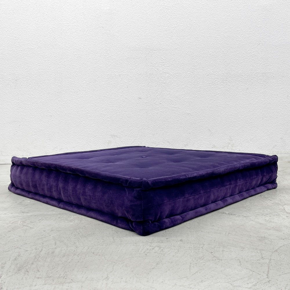 ロッシュ ボボア ROCHE BOBOIS マ ジョン Mah Jong ソファ ローソファ シートクッション パープル フランス 〓