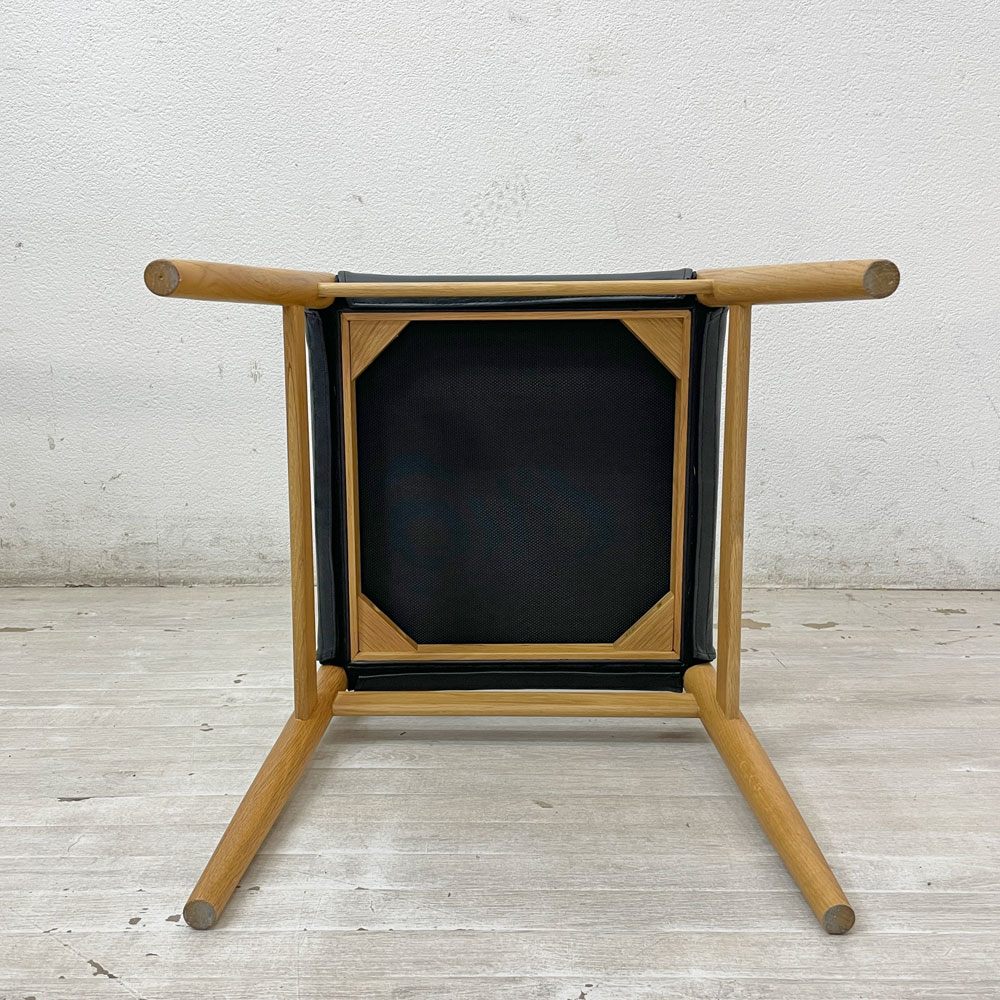 ノーウェアライクホーム NOWHERE LIKE HOME リス LYS ダイニングチェア PVCレザー カバーリング オーク材 関家具 展示品 定価24,750円 A ●