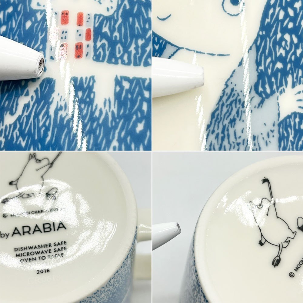 アラビア ARABIA ムーミンマグ MOOMIN ライトスノーフォール 2018年冬限定 フィンランド 北欧食器 ●