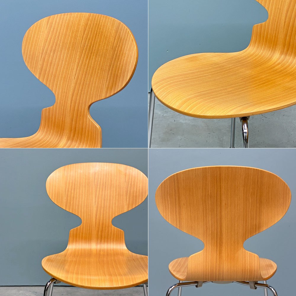 フリッツハンセン Fritz Hansen 3101 アリンコチェア アントチェア 4本脚 ナチュラルビーチ ラッカー仕上げ アルネ・ヤコブセン B ◎