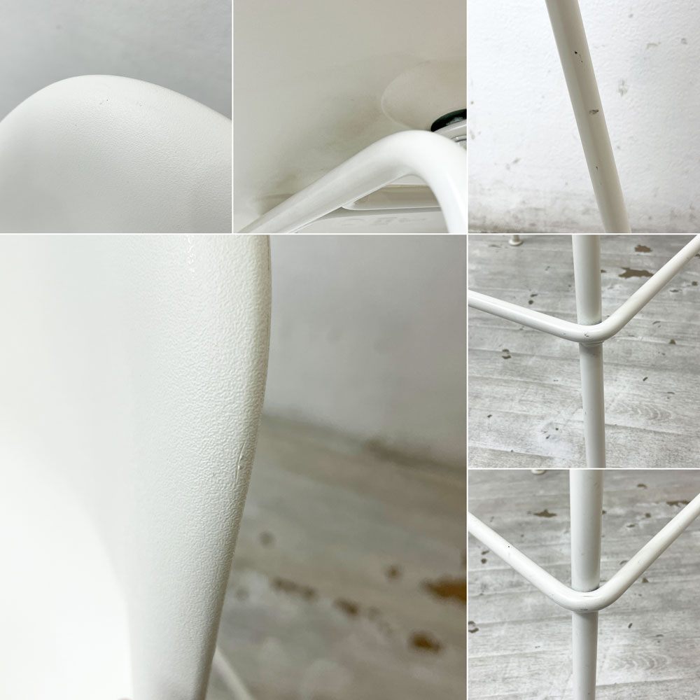 ハーマンミラー Herman Miller イームズプラスチックシェルスツール カウンターハイトスツール ポリプロピレン製 ホワイト ミッドセンチュリー ●