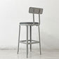 リオン LYON ファクトリー チェア FACTORY CHAIR カウンターチェア グレー バックレスト クッション PVCレザー 座面高69cm パシフィックファニチャーサービス  P.F.S取り扱い A ●