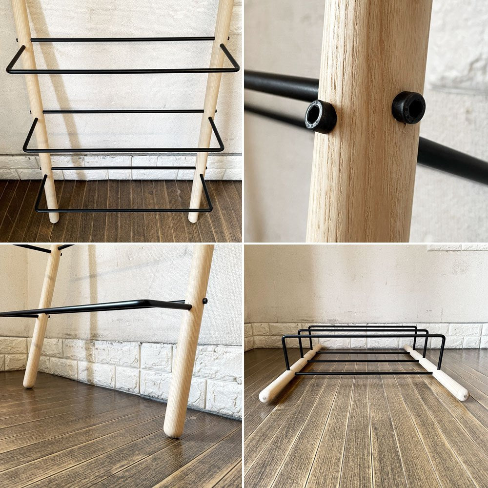 ノルメイド Norrmade スティック STICK シューズラック アッシュ材×スチール トゥールズデザイン Tools Design デンマーク 定価￥30,250- 廃番 ◎