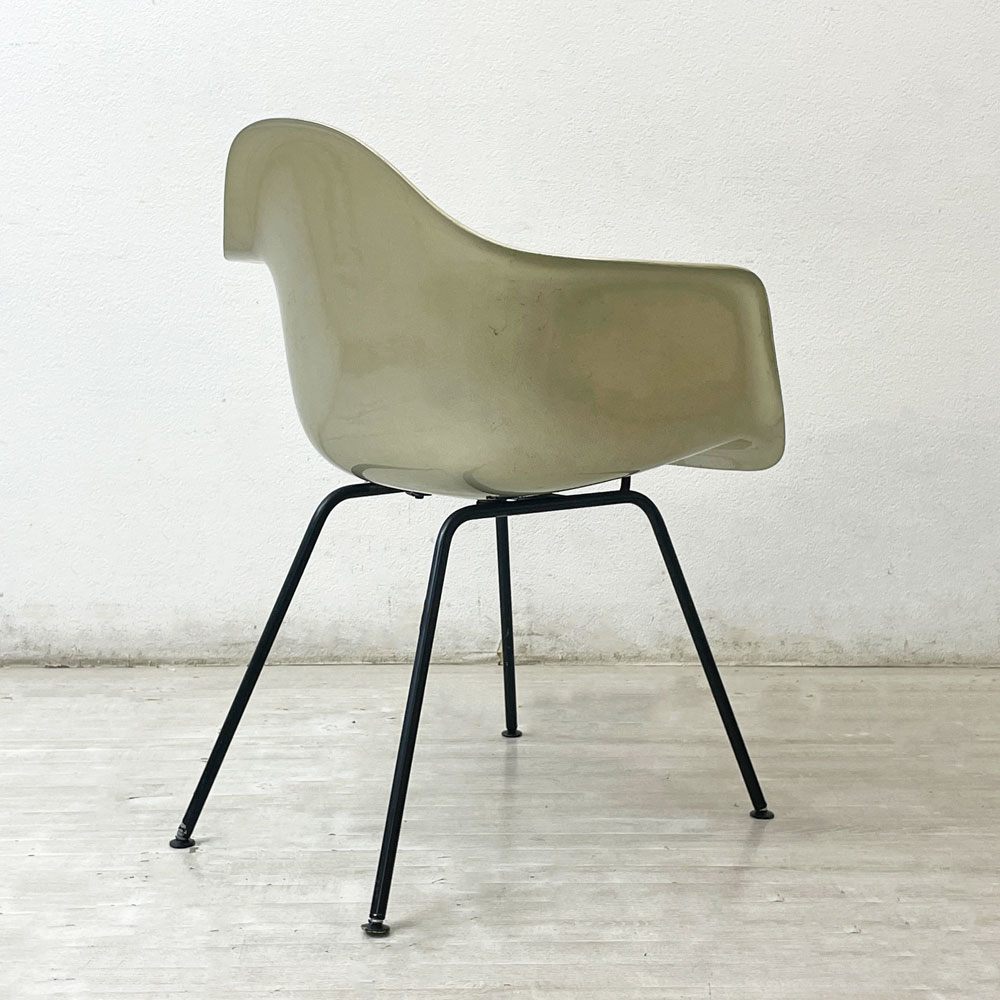 ハーマンミラー Herman Miller アームシェルチェア セカンド 2nd FRP Hベース イームズ ミッドセンチュリー リペイント品 ●