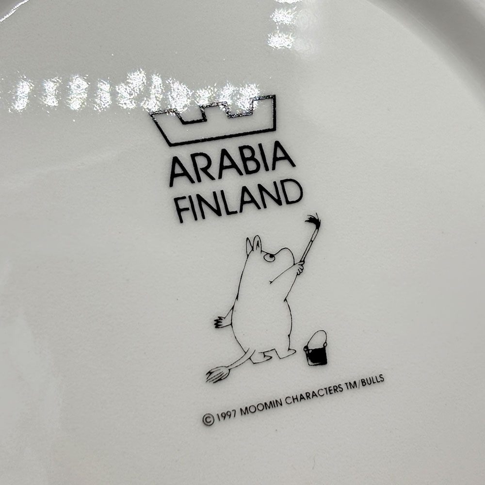 アラビア ARABIA ムーミン MOOMIN ウォールプレート クリスマス 20cm 1997-2002年 限定 北欧食器 箱付き 希少 ●