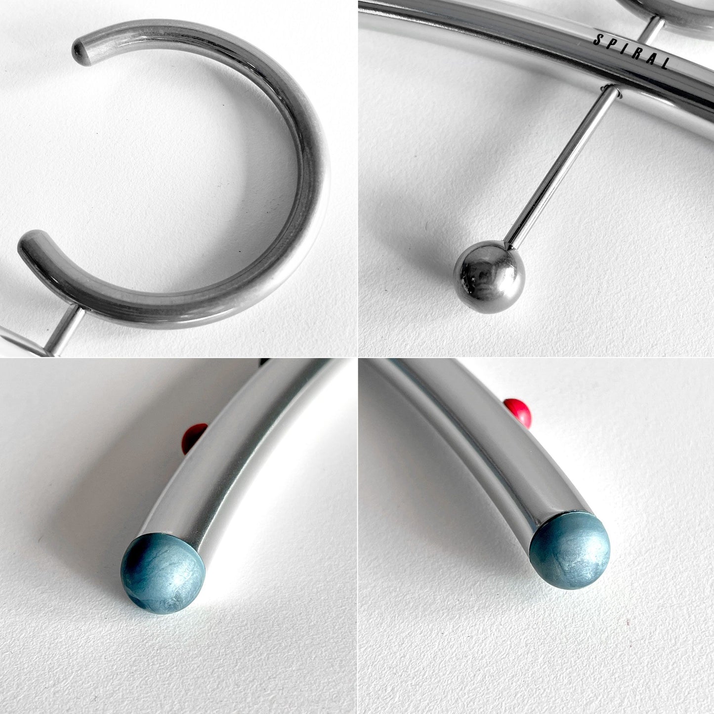 倉俣史朗 Shiro Kuramata アルミ二オ ALUMINIO ハンガー SPIRAL製 ポストモダン 廃番 希少 A  ■