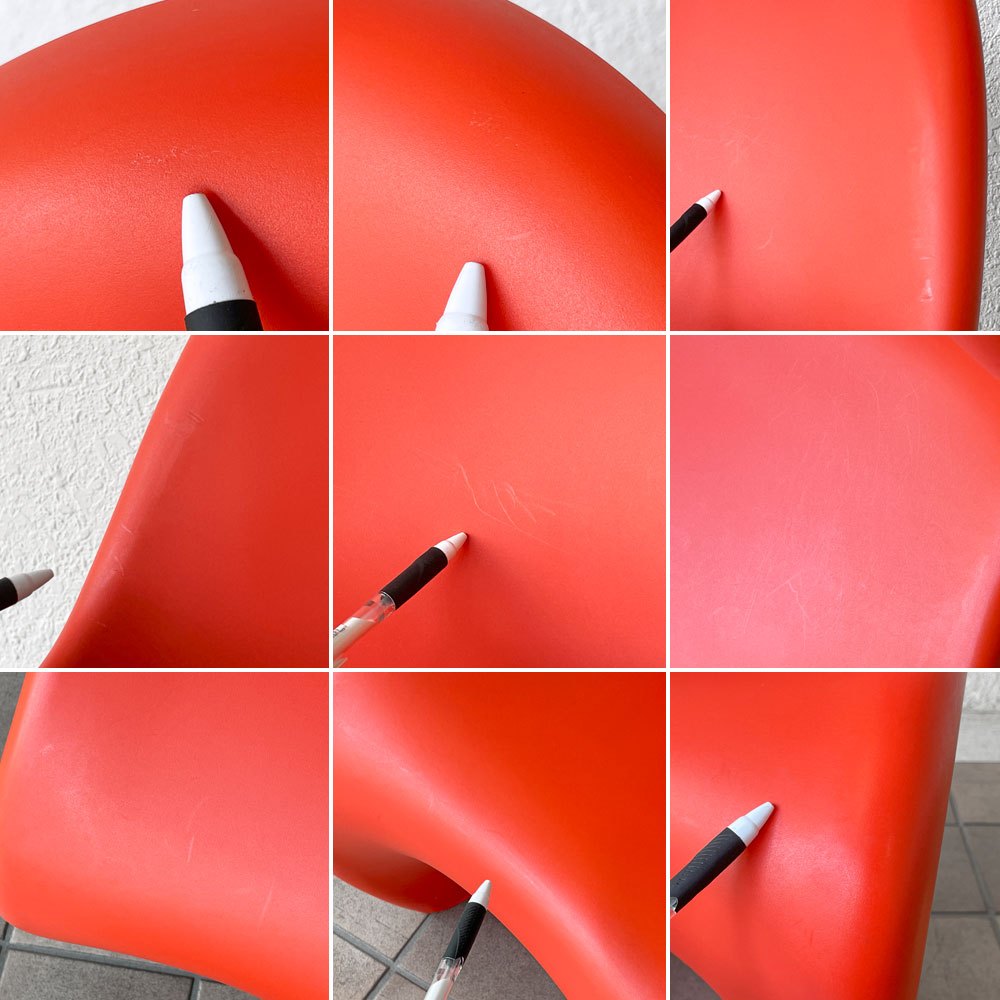 ヴィトラ vitra パントンチェア ダイニングチェア スタッキング タンジェリン オレンジ ヴェルナー・パントン ミッドセンチュリー 定価58,300円 廃番カラー ◇