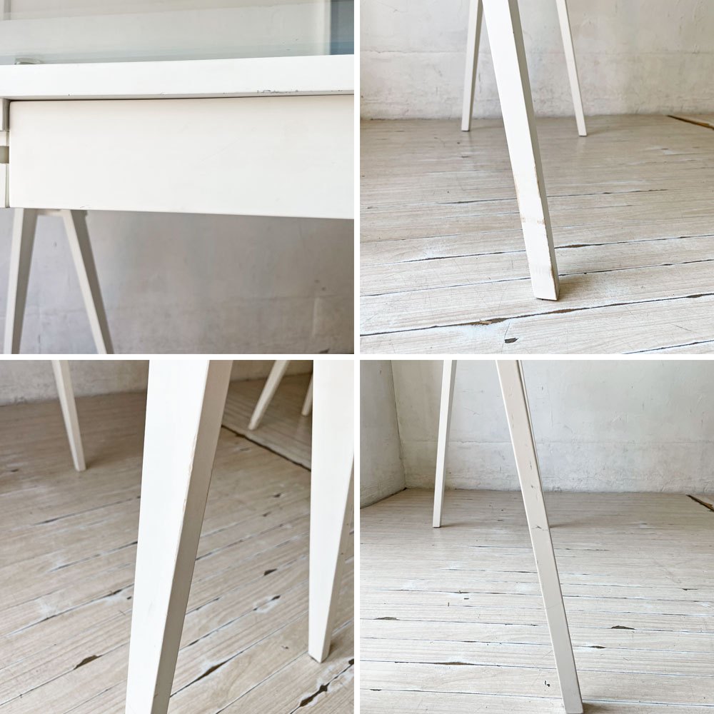 デザインハウスストックホルム DESIGN HOUSE Stockholm アルコ Arco デスク ガラス天板 廃盤 ★
